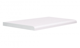 Vnútorné drevotrieskové parapety SLIM bez nosa - Biela 0126 SLIM